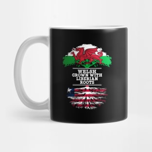 Welsh Grown With Liberian Roots - Gift for Liberian With Roots From Liberia Mug